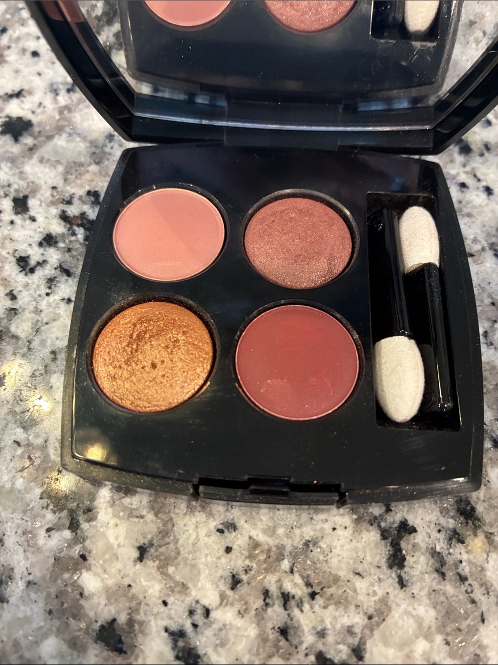 CHANEL Quad Eyeshadow Palette in 58 Intensite — Copper, Rose, Peach & Terracotta